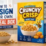 how to design your own cereal box with colorful custom packaging mockup
