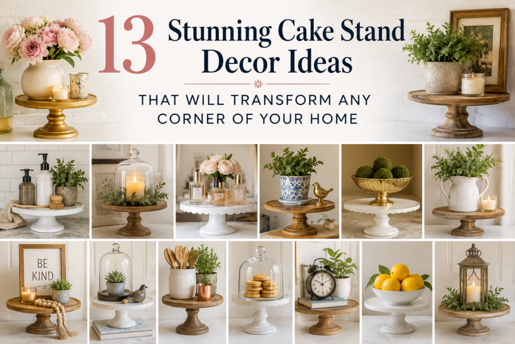 13 Stunning Cake Stand Decor Ideas That Will Transform Any Corner of Your Home
