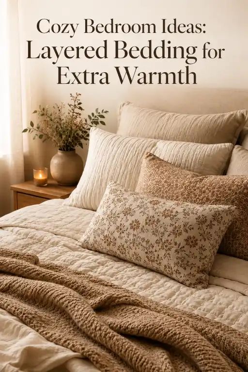 Cozy Bedroom Ideas Layered Bedding for Extra Warmth