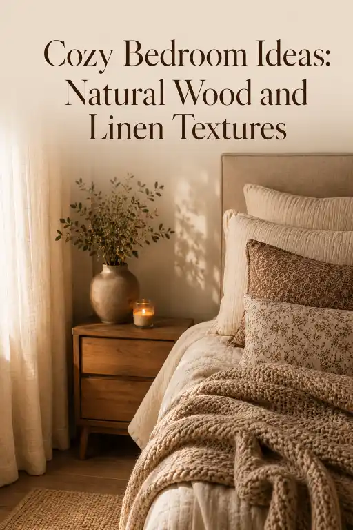  Cozy Bedroom Ideas Natural Wood and Linen Textures