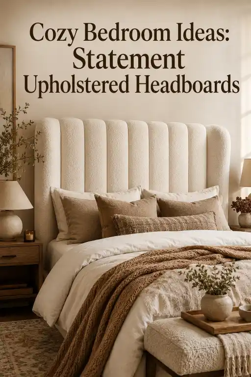 Cozy Bedroom Ideas Statement Upholstered Headboards