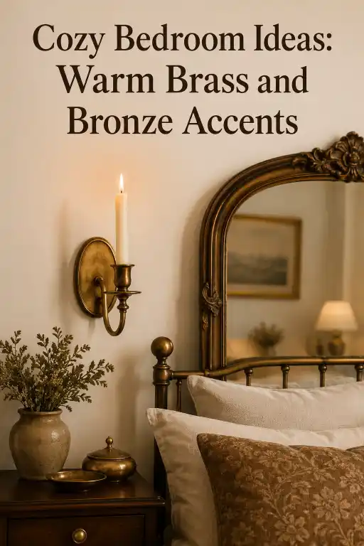 Cozy Bedroom Ideas Warm Brass and Bronze Accents