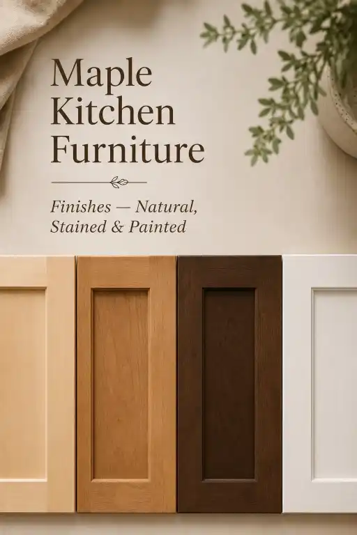 Maple Kitchen Furniture Finishes — Natural, Stained & Painted