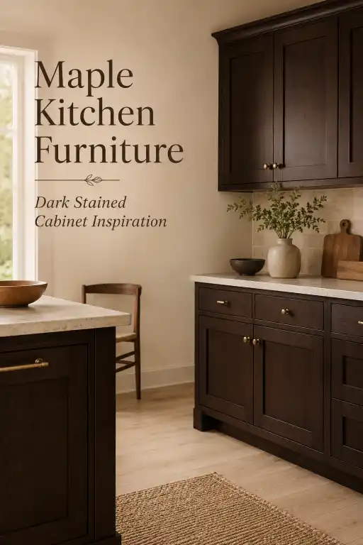  Maple Kitchen Furniture — Dark Stained Cabinet Inspiration