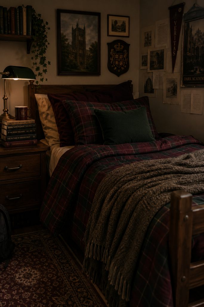 Dark Academia Dorm Bedding Ideas for a Cozy Bed