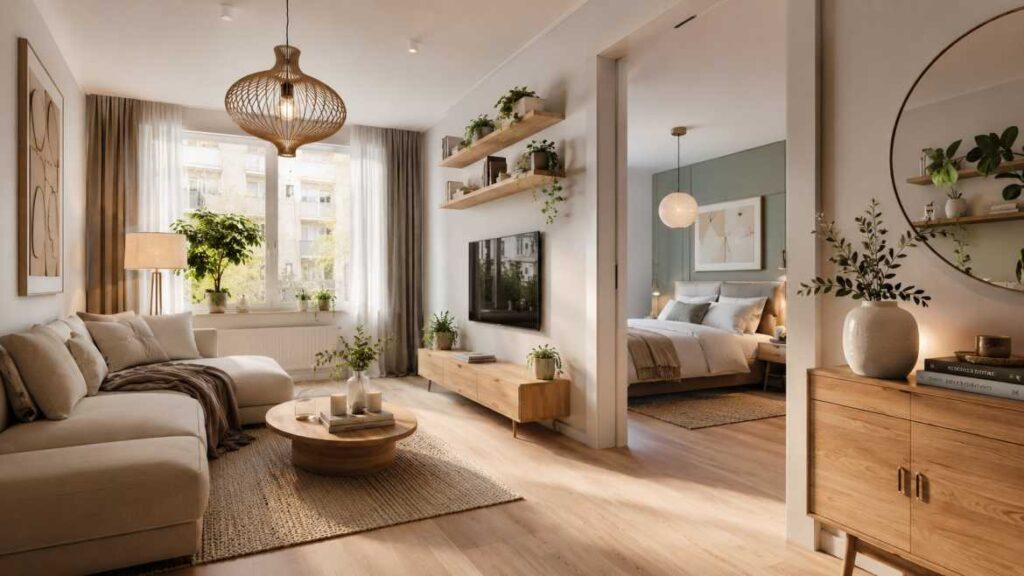 Scandinavian serenity in modern living room