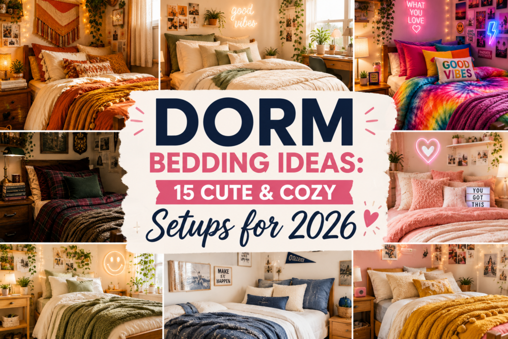 Dorm Bedding Ideas 15 Cute & Cozy Setups for 2026