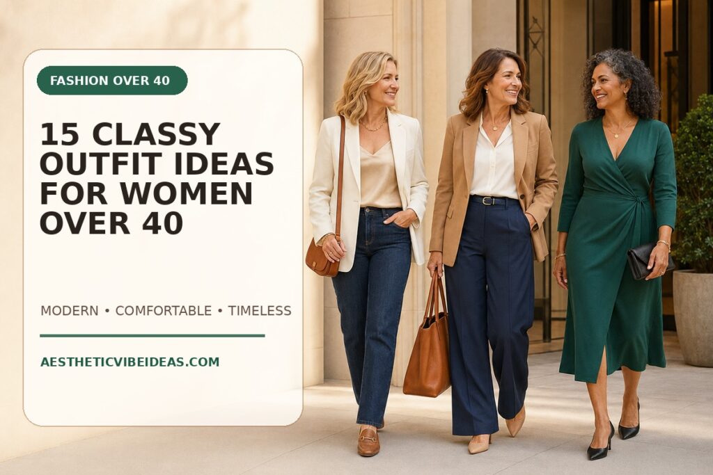 15 Classy Outfit Ideas for Women Over 40
