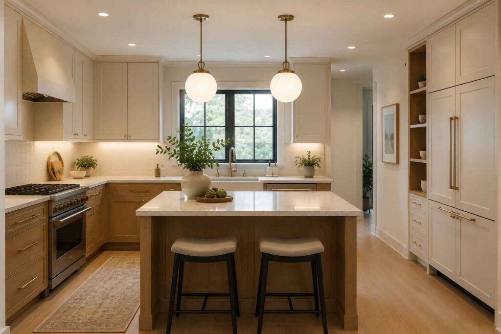 milk glass kitchen island lights for a low ceiling