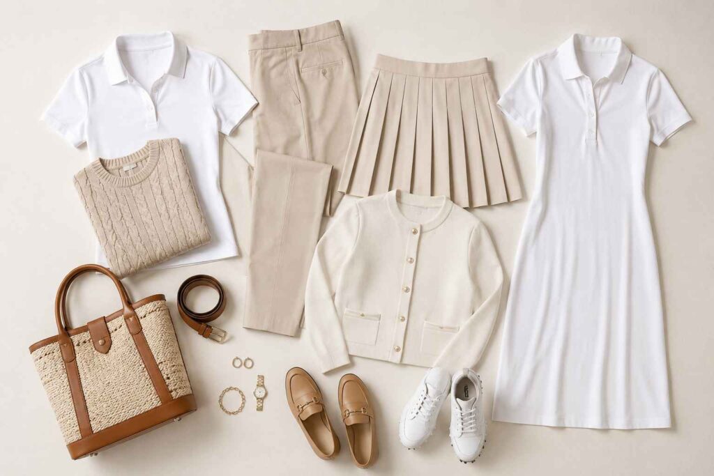 country club capsule wardrobe essentials