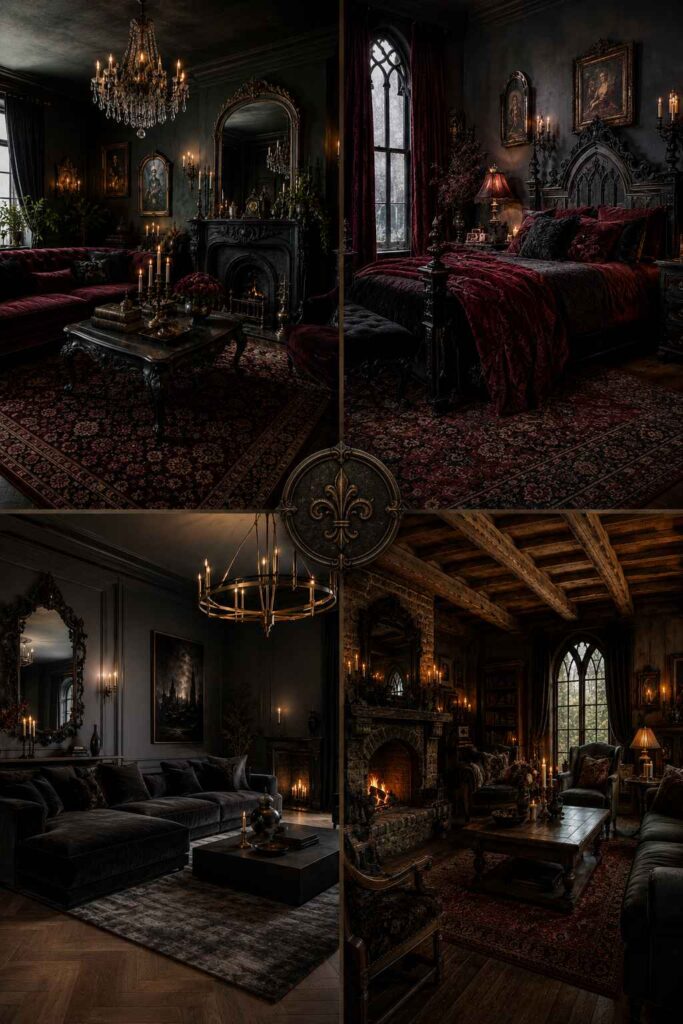 gothic home decor ideas for dark elegant interiors