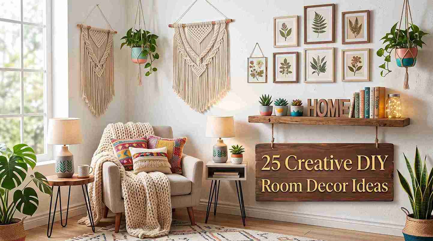 Top 25 Creative DIY Room Decor Ideas for a Modern and Cozy Home Makeover